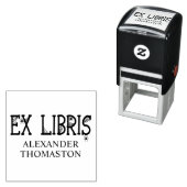 Spinnenwebben met hangende spinnen op Ex Libris-te Zelfinktende Stempel (In situ)