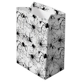 Spinnenwebpatroon Halloween Medium Cadeauzakje