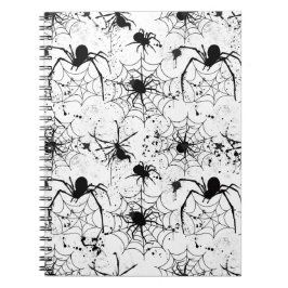 Spinnenwebpatroon Halloween Notitieboek