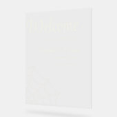 Spinnenwebs Gotische bruiloft Welkom Acryl Bord (Hoek)