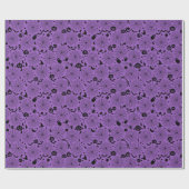 Spinnenwebs Halloween aangepaste kleur Cadeaupapier (Vlak)