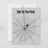 Spinnenwebuitnodiging - leeg kaart (Voorkant)