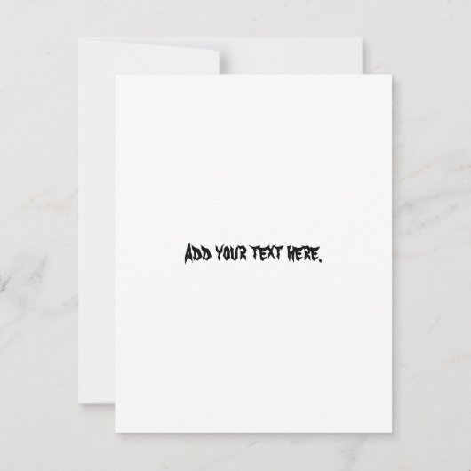 Spinnenwebuitnodiging - leeg kaart (Achterkant)