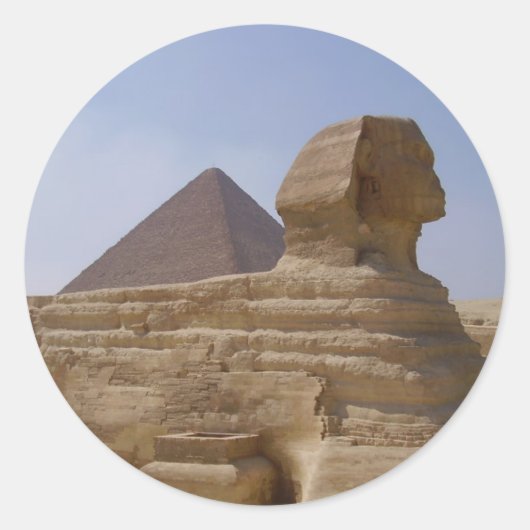 spinnepiramide ronde sticker (Voorkant)