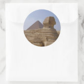 spinnepiramide ronde sticker (Tas)