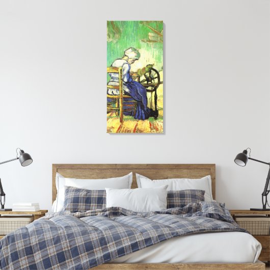 Spinner by Vincent van Gogh Canvas Afdruk (Insitu (Slaapkamer))