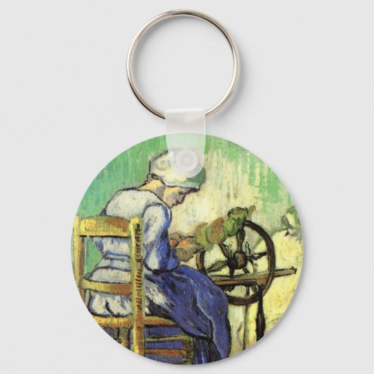Spinner by Vincent van Gogh Sleutelhanger (Voorkant)