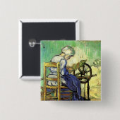 Spinner by Vincent van Gogh Vierkante Button 5,1 Cm (Voorkant /achterkant)
