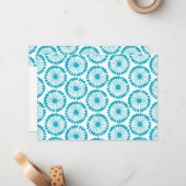 Spinner Custom Monogram Stationery Notitiekaartje (Voorkant / Achterkant in situ)