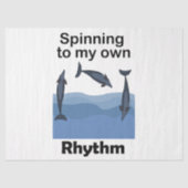 Spinner Dolfijn Die Draait Op Mijn Eigen Ritme Cit Tissuepapier (Voorkant)