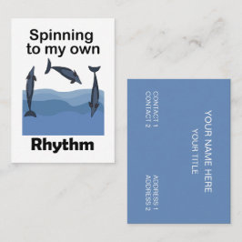 Spinner Dolfijn Dolfijnfluisteraar Visitekaartje