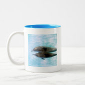 Spinner Dolphins | Oahu Hawaii Tweekleurige Koffiemok (Links)