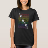 Spinner Handspinner & Drop Spindle T-shirt (Voorkant)