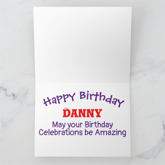 Spinner Vuurwerk Verjaardag Kaart - Wenskaart (Binnen)