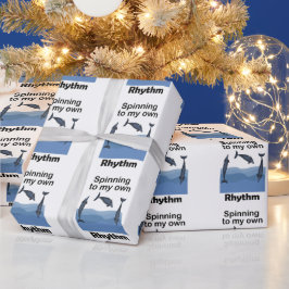Spinnerdolfijn Draait Op Mijn Eigen Ritme Citaat Cadeaupapier