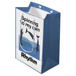 Spinnerdolfijn draait op mijn eigen ritme citaat medium cadeauzakje