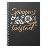 Spinners like it twisted - Wool Hand Spinning Notitieboek (Voorkant)