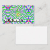 SPINNERS! (U kunt de woorden wijzigen) Visitekaartje (Voorkant / Achterkant)