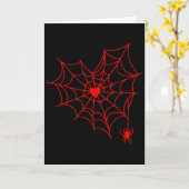 Spinneweb Hart Valentijnsdag Koppel Matching Des Kaart (Gele Bloem)