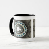 Spinnewiel - Fractale Mok (Voorkant links)