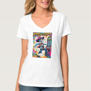 Spinnin en Grinnin voor altijd – Psychedelische Co T-shirt
