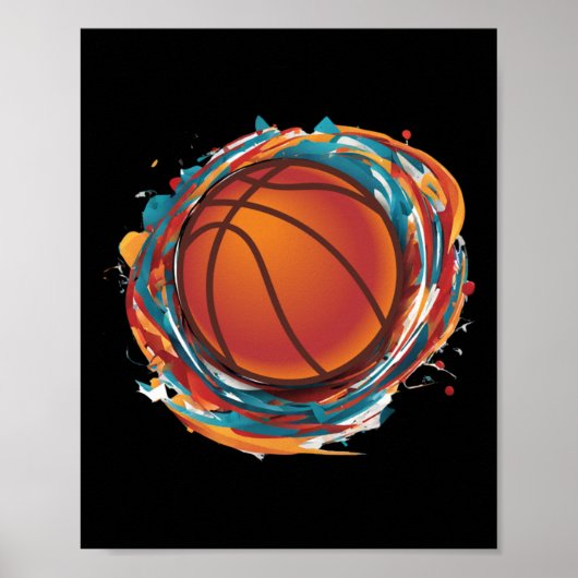 Spinning Basketball Poster (Voorkant)