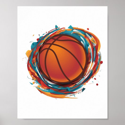 Spinning Basketball Poster (Voorkant)