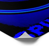 SPINNING BLUE POSTER (Hoek)