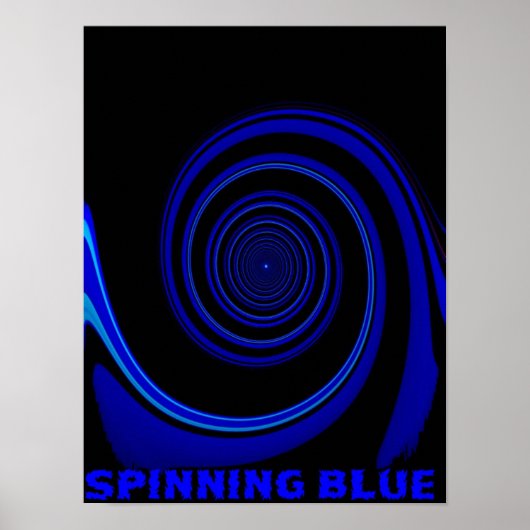 SPINNING BLUE POSTER (Voorkant)