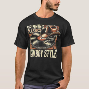 Spinning Classics Cowboy Style Vinyl T-shirt