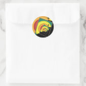Spinning Disc Golfmanden 3 Ronde Sticker (Tas)