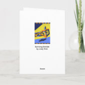 Spinning Dreidel Feestdagen Kaart (Achterkant)