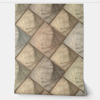 Spinning Geometric Square in Harmony Behang