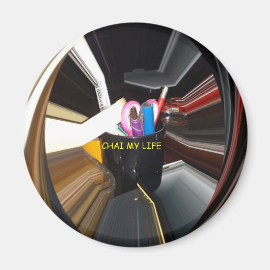 Spinning Kantoor Essentials Moderne wanddecoratie Magneet (Voorkant)