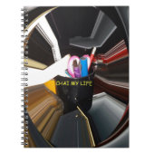 Spinning Kantoor Essentials Moderne wanddecoratie Notitieboek (Voorkant)