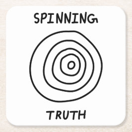 Spinning Truth Kartonnen Onderzetters