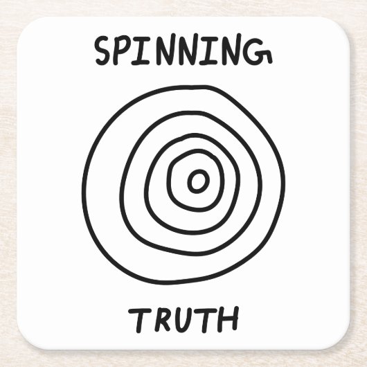 Spinning Truth Kartonnen Onderzetters (Voorkant)