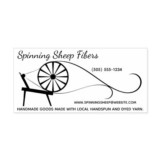 Spinning Wheel gepersonaliseerde stempel (Afrduk)