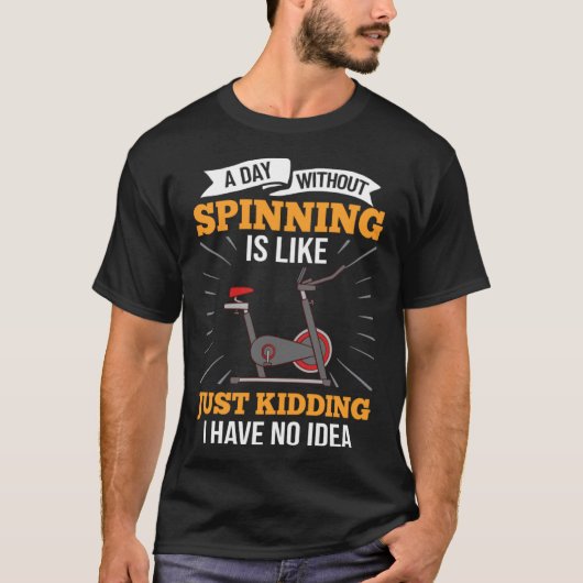 Spinning Wiel Workout Fiets Fitness Oefening 2 T-shirt (Voorkant)