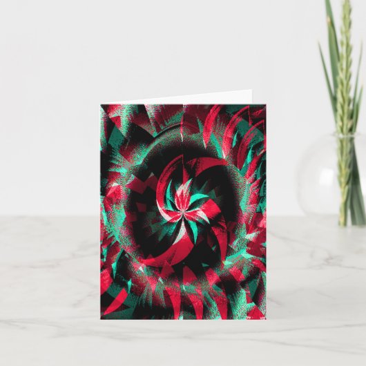 Spinning Yule wreath.... Kaart (Voorkant)