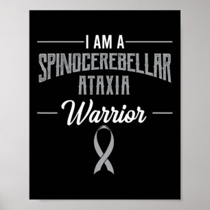 Spinocerebellair Ataxie Warrior Bewustzijnslint Sc Poster