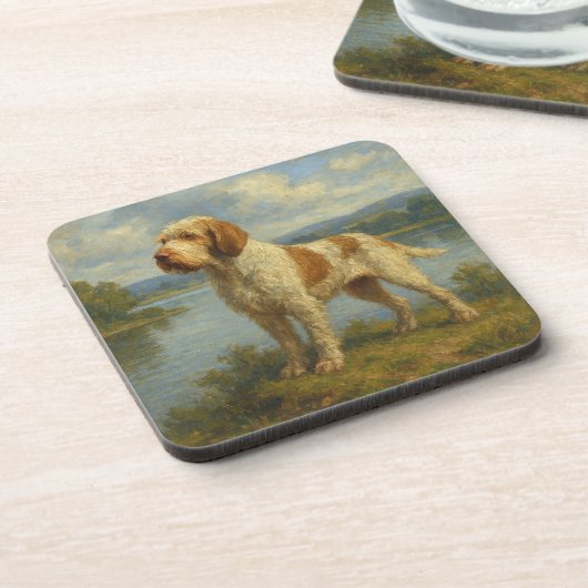 Spinone Italiano Bier Onderzetter (Linkerzijde)