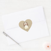 Spinone Italiano Cartoon Hart Sticker (Envelop)