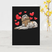 Spinone Italiano dog met gestudeerde dieren en Kaart (Gele Bloem)