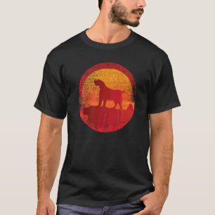 Spinone Italiano Dog Retro Sunset T-shirt