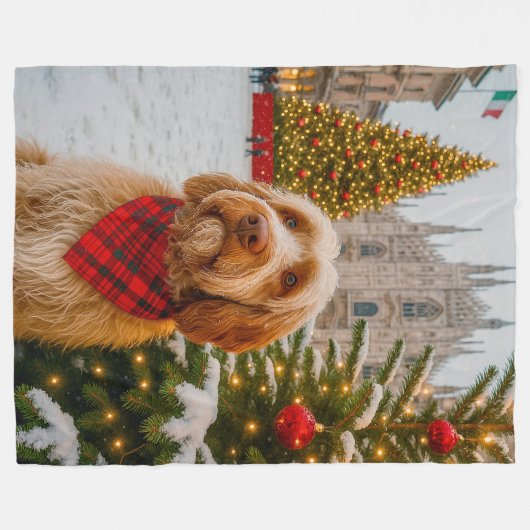 Spinone Italiano  Fleece Deken (Voorkant (Horizontaal))