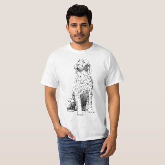 Spinone Italiano hond  T-shirt (Voorkant volledig)