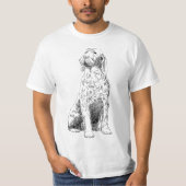 Spinone Italiano hond  T-shirt (Voorkant)