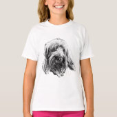 Spinone Italiano Ink Art T-Shirt (Voorkant)