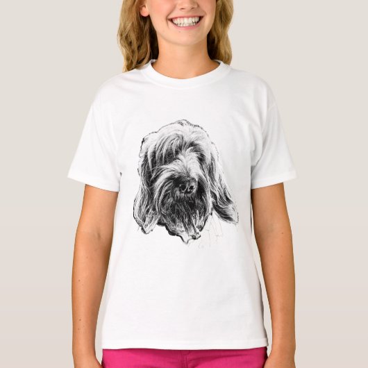 Spinone Italiano Ink Art T-Shirt (Voorkant)